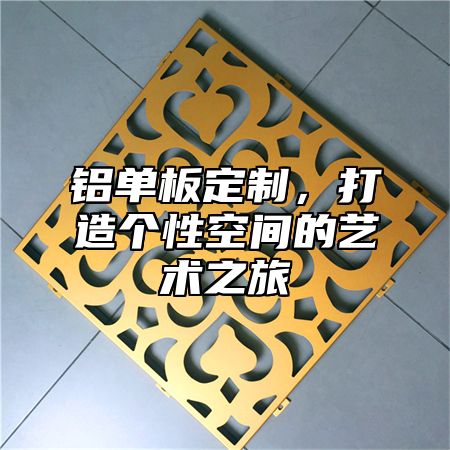 铝单板定制，打造个性空间的艺术之旅