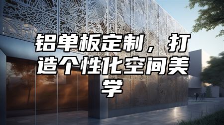 铝单板定制，打造个性化空间美学