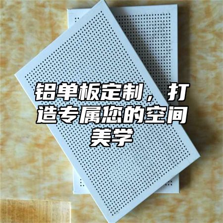 铝单板定制，打造专属您的空间美学