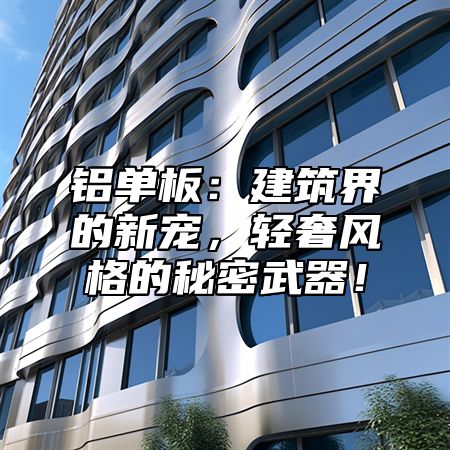 铝单板：建筑界的新宠，轻奢风格的秘密武器！