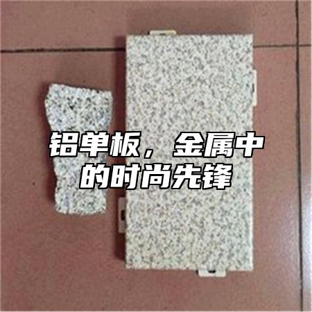 铝单板，金属中的时尚先锋