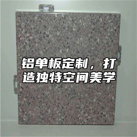 铝单板定制，打造独特空间美学