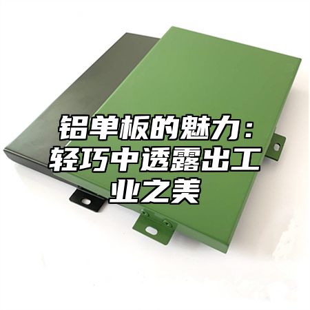 铝单板的魅力：轻巧中透露出工业之美