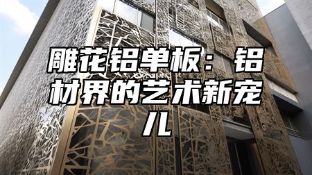 雕花铝单板：铝材界的艺术新宠儿